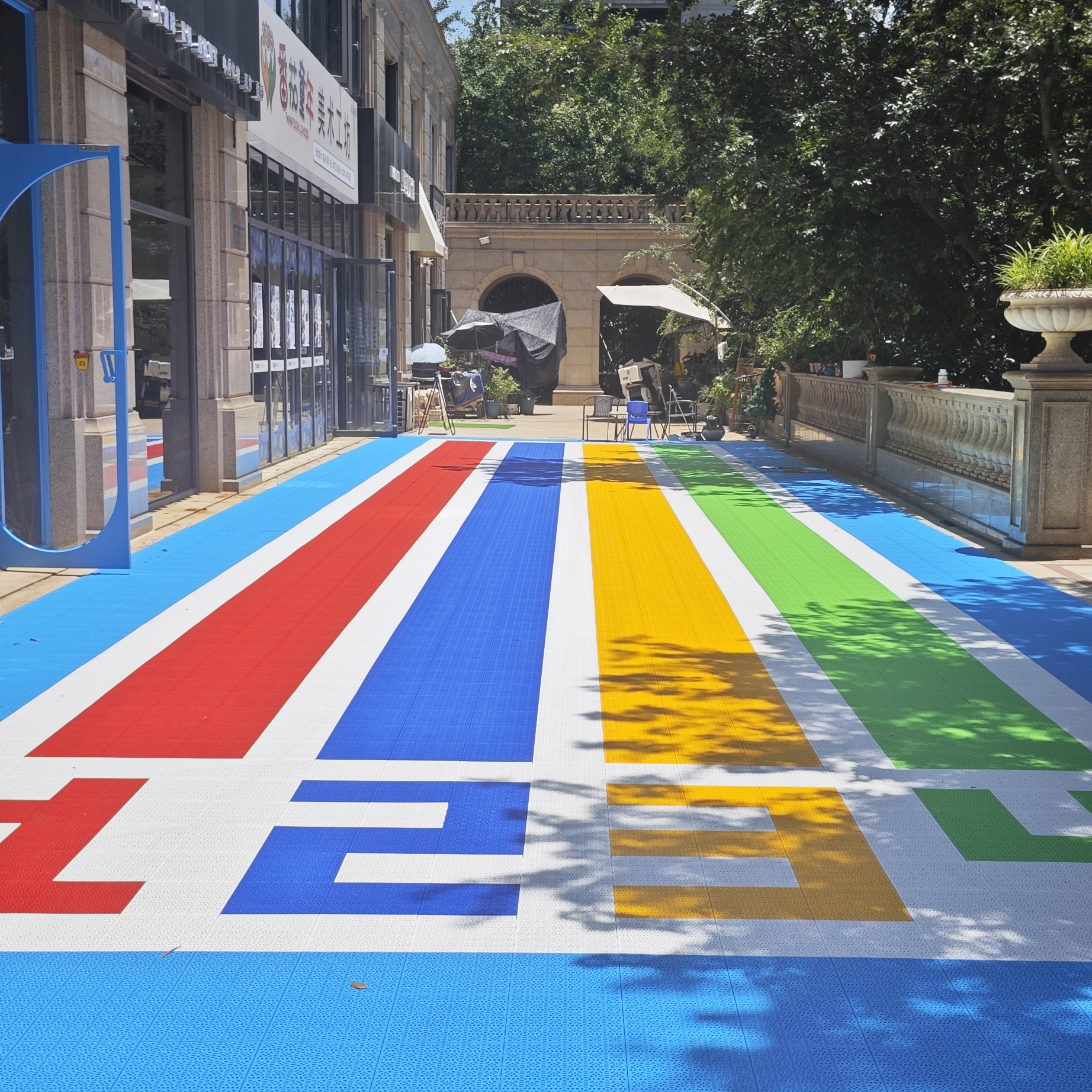 Modern Outdoor Sport Court Til - Outdoor Sport Court Tiles avis et prix