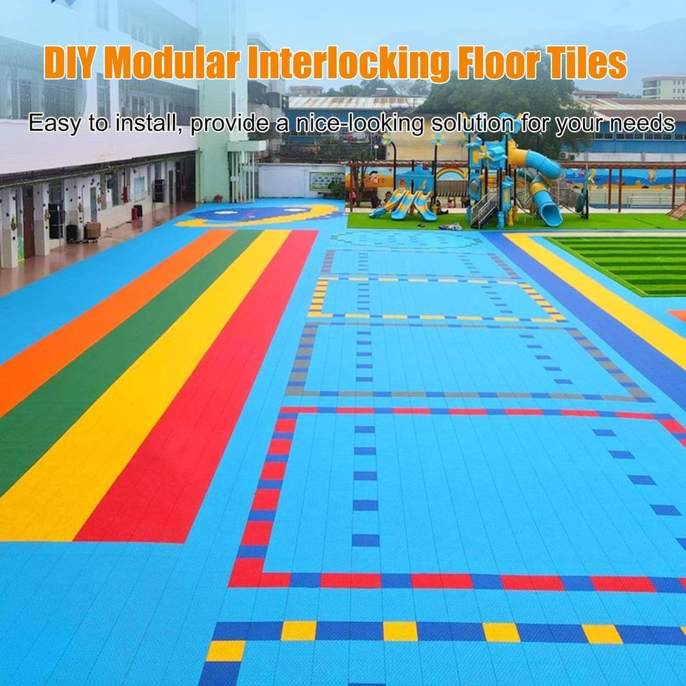 12 Outdoor Interlocking Floor  - Outdoor Sport Court Tiles avis et prix