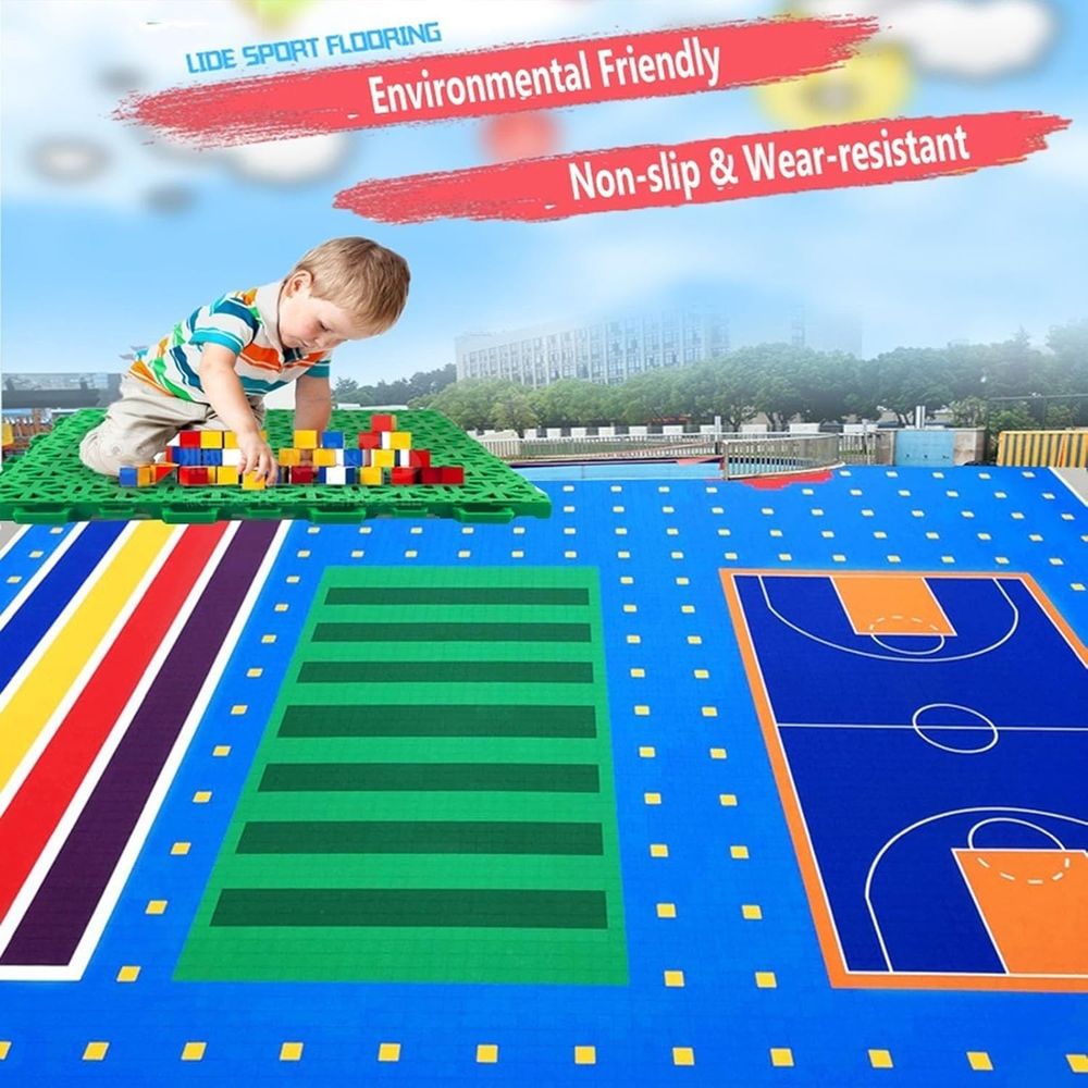 12 Outdoor Interlocking Floor  - Outdoor Sport Court Tiles avis et prix