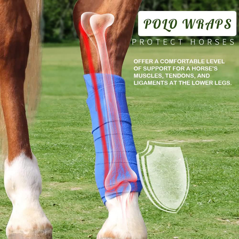 4 Pack Horse Polo Wraps Upgrad - Polo Wraps Fleece avis et prix